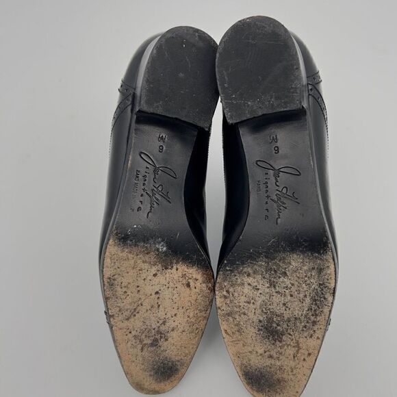 Vintage Joan Helpern Signature Black Leather Victorian Style Boot Gothic Sz 6 - Picture 5 of 10